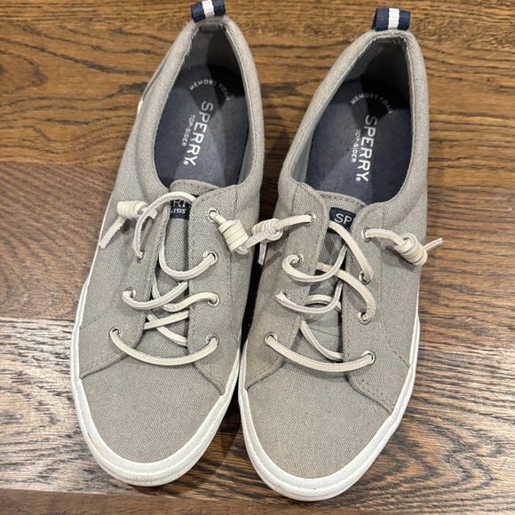 Sperry Tan Canvas Slip-OnShoes - Picture 1 of 4